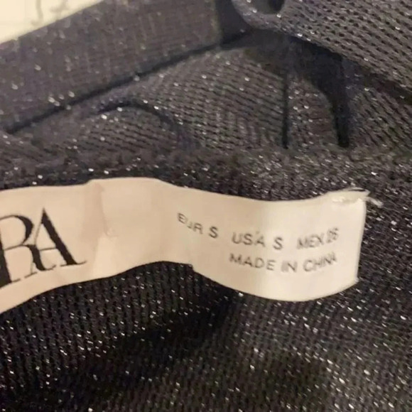 Zara dress with metallic thread-black - Picture 5 of 11